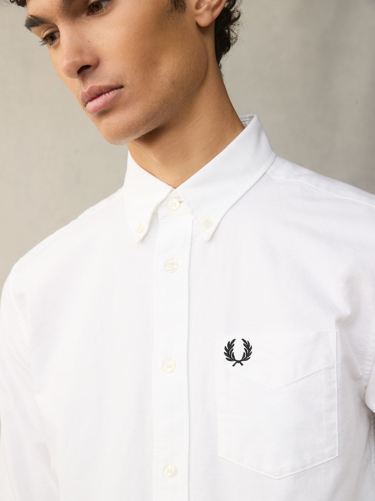 Wit - Fred Perry Oxford overhemd - Image 3 of 6