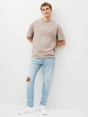 Bleach Light Blue Skinny Ripped Denim Jeans - Image 2 of 11
