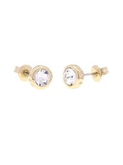 Ted Baker Gold Tone SINAA: Crystal Stud Earrings - Image 1 of 5
