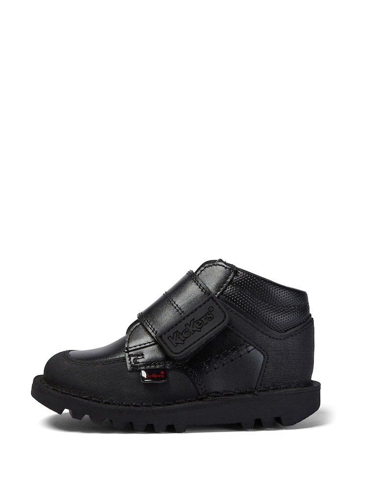 Kickers Black Infant Mid Scuff Shoes - Image 2 of 9