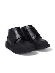 Kickers Black Infant Mid Scuff Shoes - Image 4 of 9