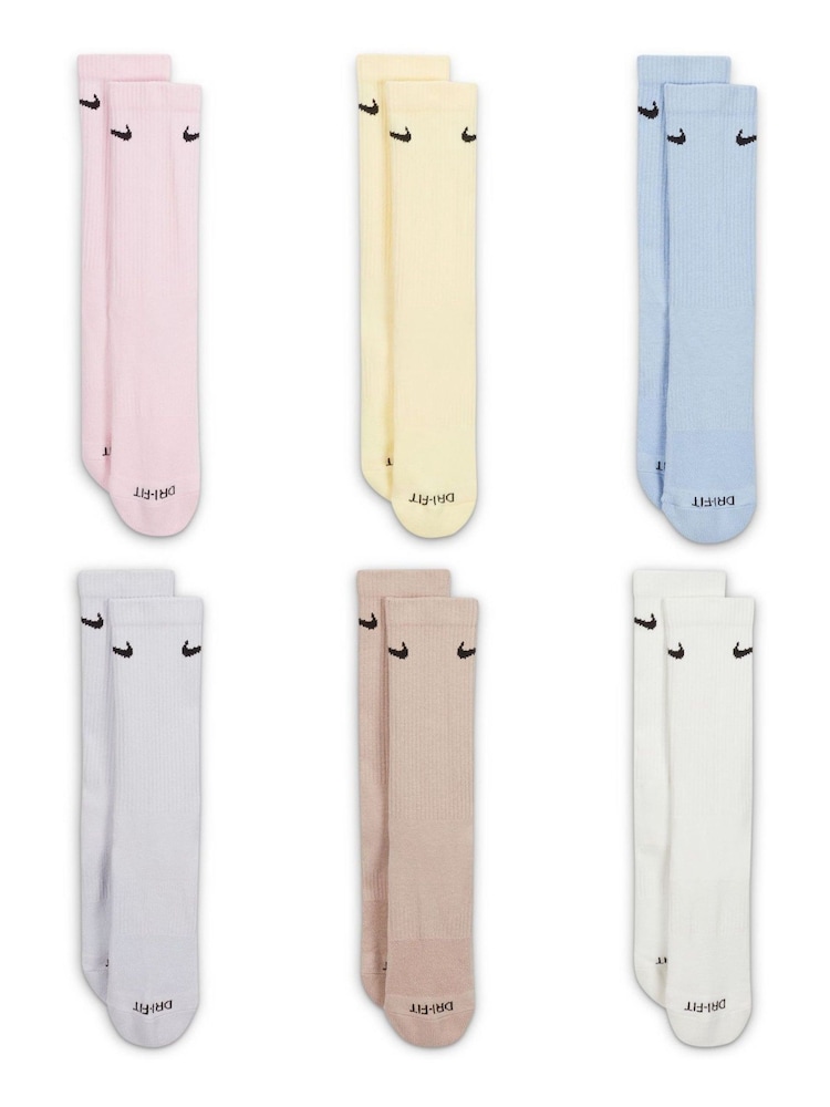 Nike Multi Everyday Plus Cushioned Training Crew Socks 6 Pack - Image 2 of 11