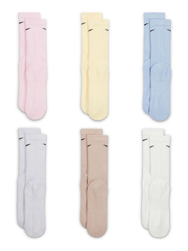 Різнокольоровий - Шкарпетки Nike Everyday Plus Cushioned Training Crew Socks 6 Pack - Image 3 of 11