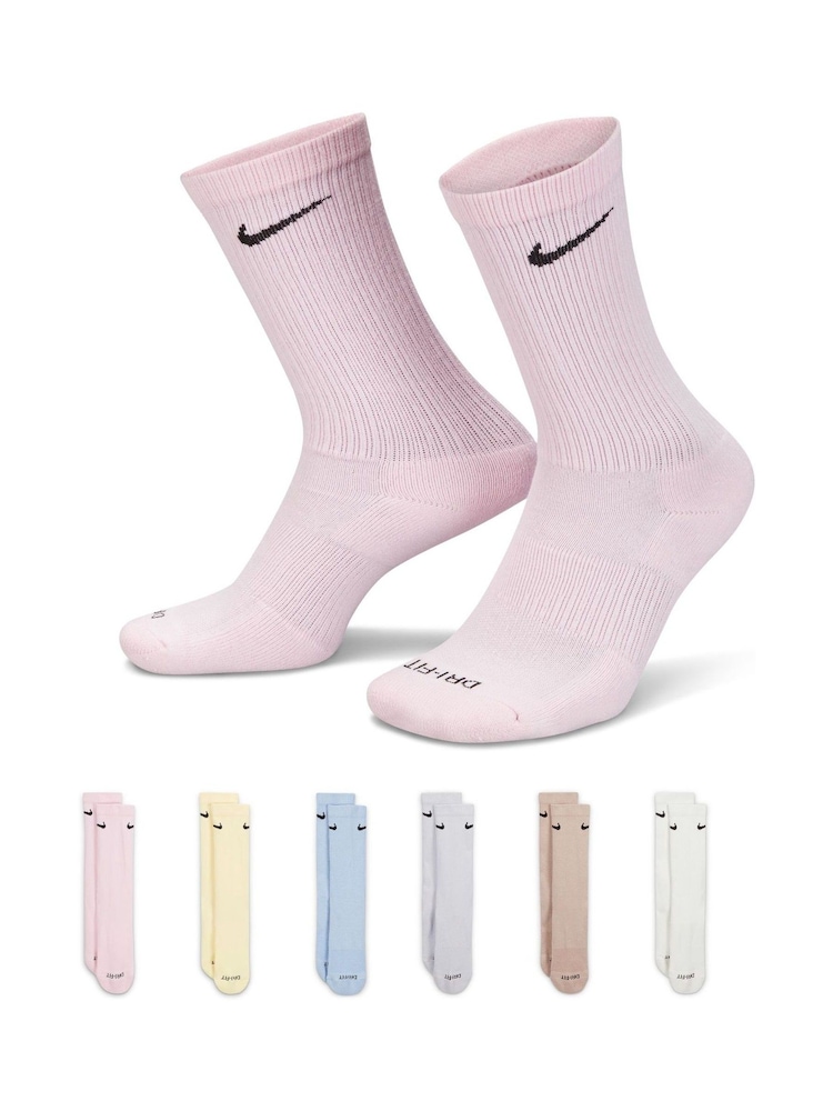 Різнокольоровий - Шкарпетки Nike Everyday Plus Cushioned Training Crew Socks 6 Pack - Image 4 of 11