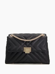 Dune London Black Dorchester Small Quilted Shoulder Bag - Image 1 of 5