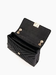 Dune London Black Dorchester Small Quilted Shoulder Bag - Image 4 of 5