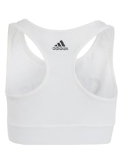 adidas White Essentials Linear Logo Cotton Bra Top - Image 2 of 5