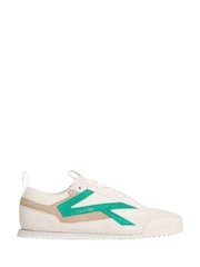 Calvin Klein Natural CK KAY - Suede Runner Trainers - Image 1 of 6