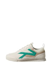 Calvin Klein Natural CK KAY - Suede Runner Trainers - Image 2 of 6