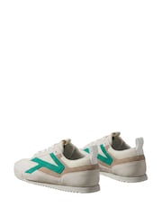 Calvin Klein Natural CK KAY - Suede Runner Trainers - Image 4 of 6