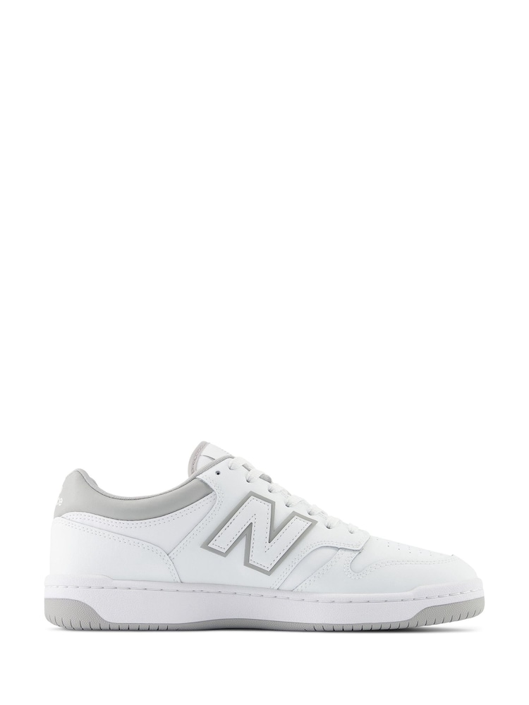 New Balance White/Grey Mens 480 Trainers - Image 1 of 6