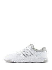 New Balance White/Grey Mens 480 Trainers - Image 2 of 6
