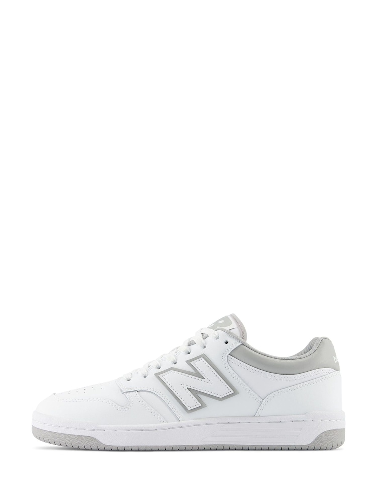 New Balance White/Grey Mens 480 Trainers - Image 2 of 6