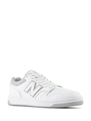 New Balance White/Grey Mens 480 Trainers - Image 3 of 6