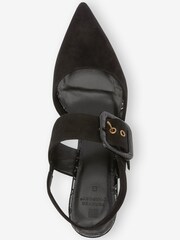 črna - Usnjeni čevlji z zaponko Forever Comfort® - Slika 3 iz 9