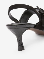 črna - Usnjeni čevlji z zaponko Forever Comfort® - Slika 5 iz 9