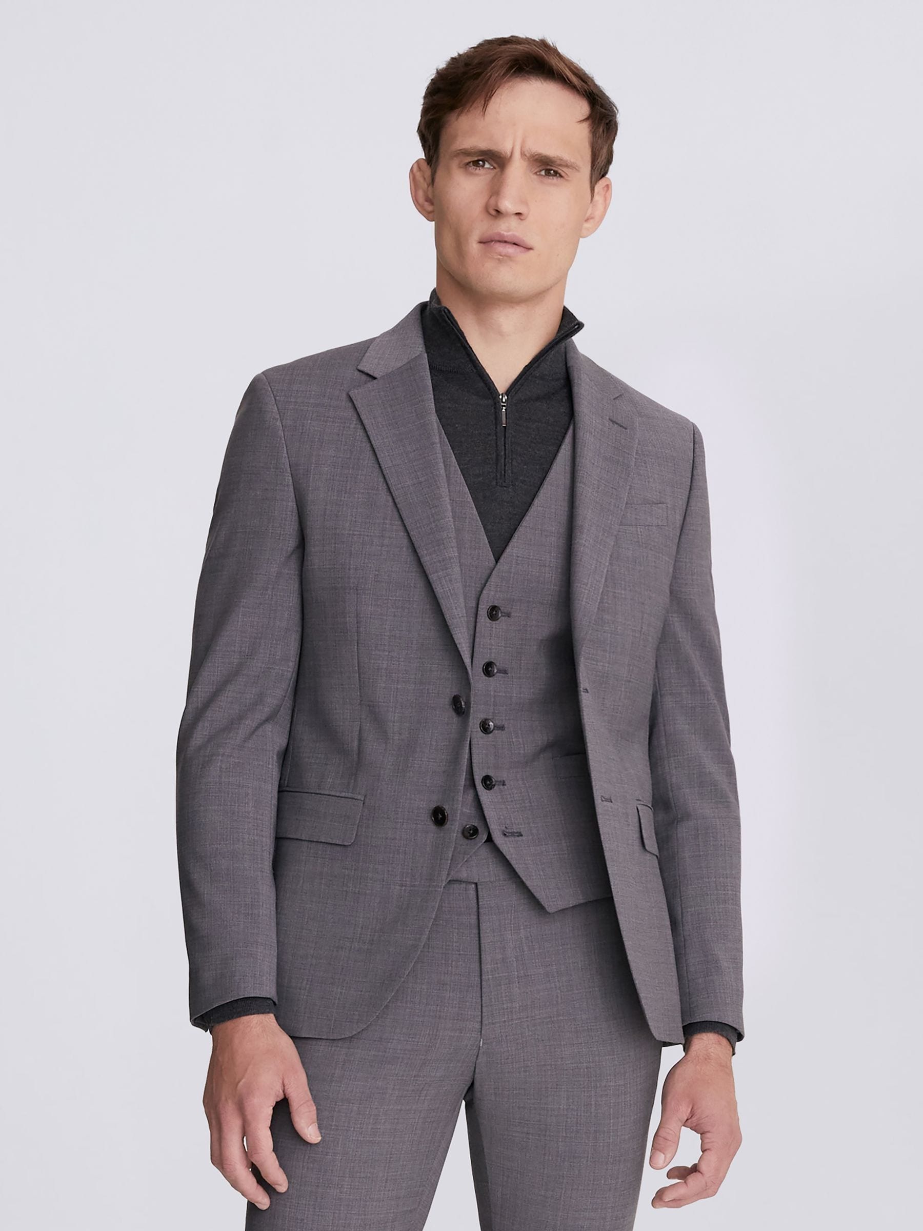 Buy DKNY Slim Fit Grey Suit: Jacket from Next USA