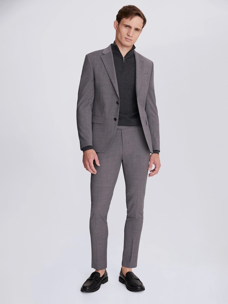 DKNY - Grijs slim-fit kostuum: colbert - Image 5 of 8
