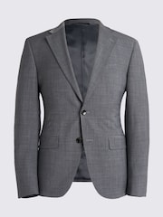 DKNY Slim Fit Grey Suit: Jacket - Image 8 of 8