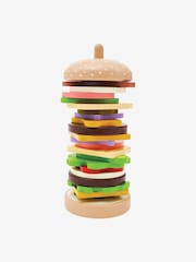JoJo Maman Bébé Wooden Burger Stacking Toy - Image 1 of 3