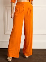 Orange Co-ord Wide Leg Trousers - Image 2 of 5