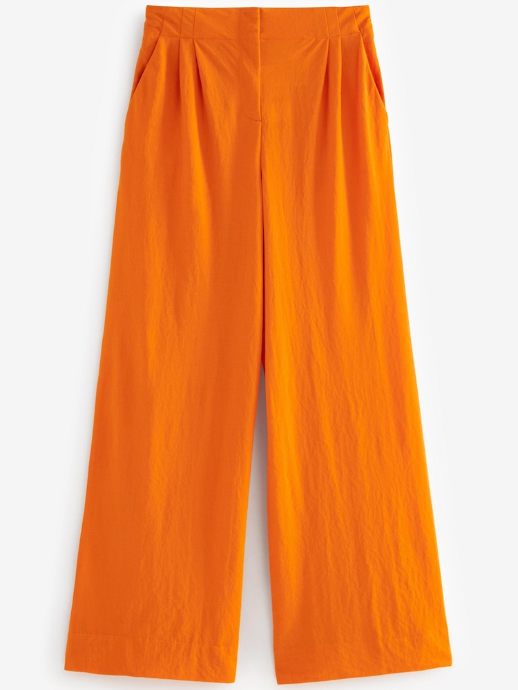 Orange Co-ord Wide Leg Trousers - Image 5 of 5