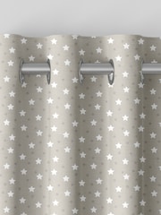 Natural Kids Ditsy Stars Made To Measure 100% Cotton Curtains - Image 7 of 9