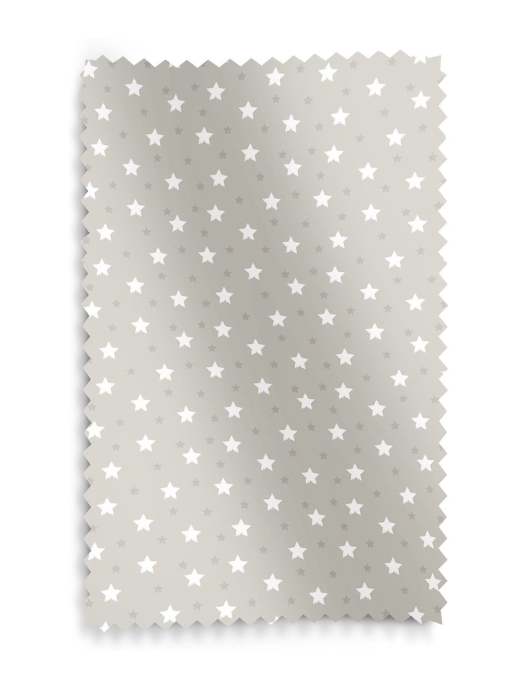Natural Kids Ditsy Stars Made To Measure 100% Cotton Curtains - Image 9 of 9