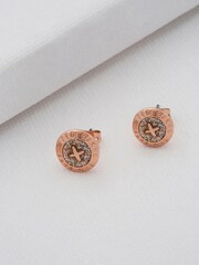 Ted Baker Rose Gold Tone Eisley Enamel Mini Button Stud Earrings - Image 3 of 8