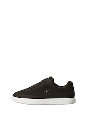 Calvin Klein Brown Suede Signature Logo Trainers - Image 2 of 7