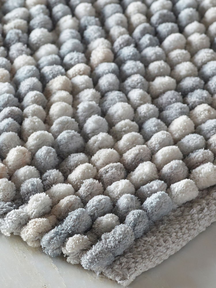 Grey Marl Giant Bath Bobble Mat - Image 2 of 5