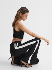 Reiss Black Fae Square Neck Crop Top - Image 7 of 7