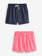 Navy/Pink 2 Pack Swim Shorts - Image 8 of 13