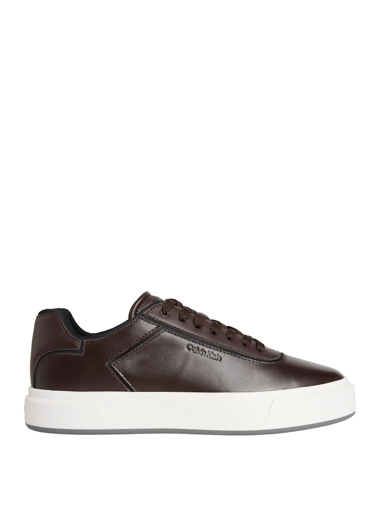 Calvin Klein Black Embossed Emblem Logo Trainers - Image 1 of 6 Calvin Klein Black Embossed Emblem Logo Trainers - Image 1 of 6