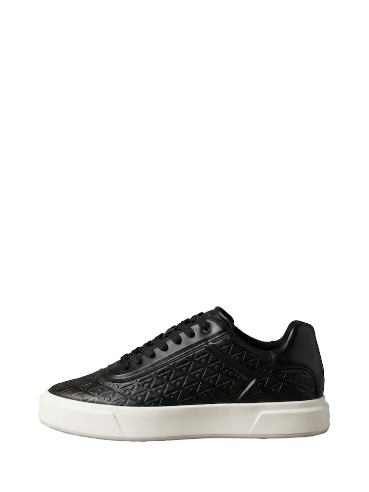 Calvin Klein Black Embossed Emblem Logo Trainers - Image 2 of 6 Calvin Klein Black Embossed Emblem Logo Trainers - Image 2 of 6