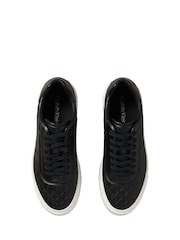 Calvin Klein Black Embossed Emblem Logo Trainers - Image 5 of 6