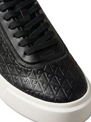 Calvin Klein Black Embossed Emblem Logo Trainers - Image 6 of 6