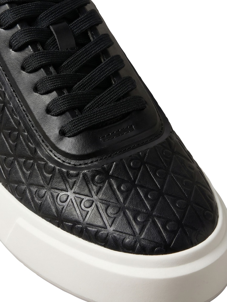 Calvin Klein Black Embossed Emblem Logo Trainers - Image 6 of 6 Calvin Klein Black Embossed Emblem Logo Trainers - Image 6 of 6