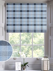 Blue Cleveland Made To Measure Roman Blinds - Image 1 of 6