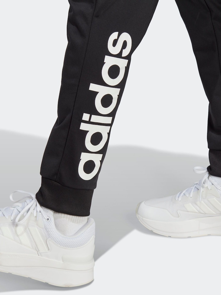 adidas Black Sportswear Linear Logo Tricot Tracksuit - Image 6 of 7