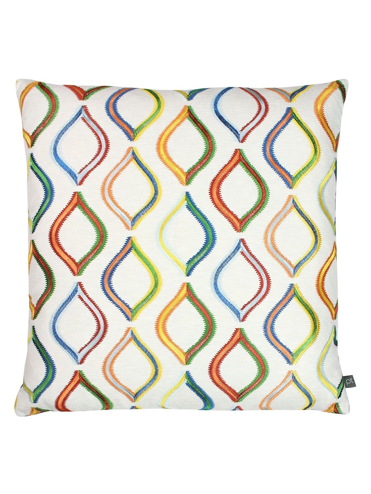 Prestigious Textiles Cream Spinning Top Cushion - Image 1 of 4