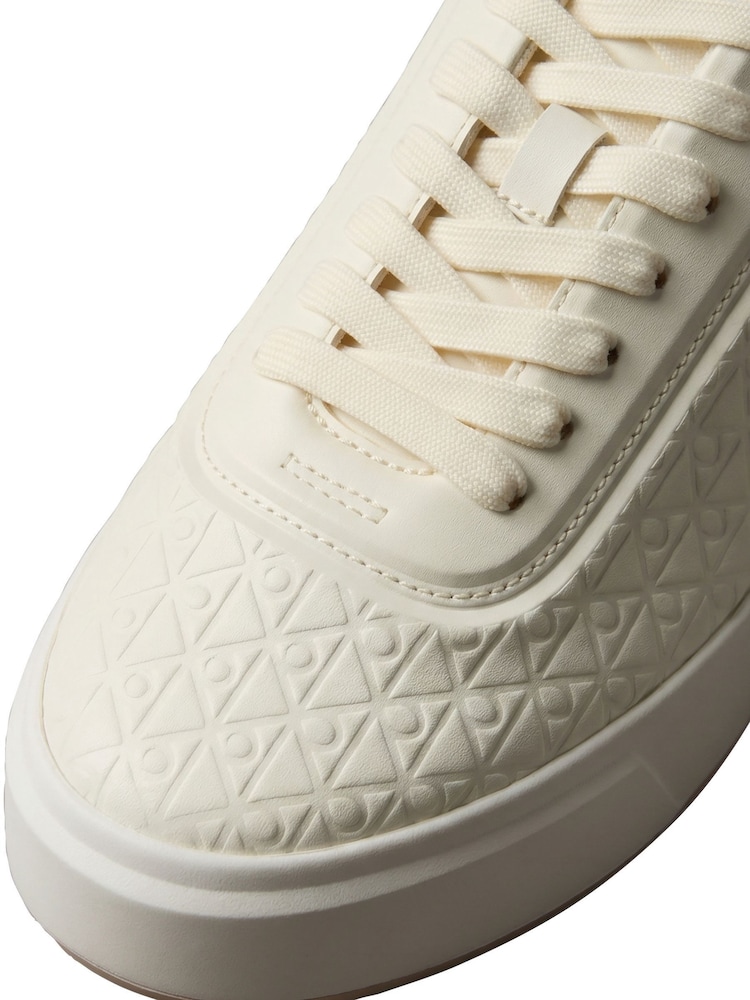 Calvin Klein Cream Embossed Emblem Logo Trainers - Image 6 of 6 Calvin Klein Cream Embossed Emblem Logo Trainers - Image 6 of 6