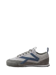 Calvin Klein Grey CK KAY - Suede Runner Trainers - Image 2 of 6