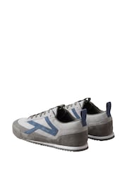 Calvin Klein Grey CK KAY - Suede Runner Trainers - Image 4 of 6
