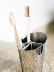 Robert Welch Silver Oblique Toothbrush Holder - Image 2 of 4