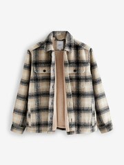 Natural Borg Lined Shacket - Image 8 of 10