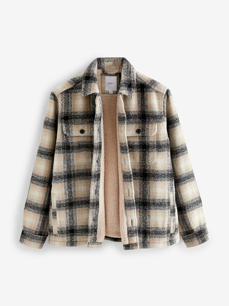 Nature - Veste-chemise avec doublure imitation peau de mouton - Image 8 of 10