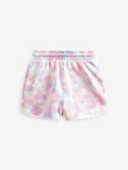 Multi Purple Tie Dye Jersey Shorts (3-16yrs) - Image 4 of 4