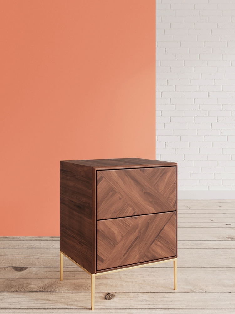 Swoon Brown Norrebro Bedside Table - Image 1 of 5
