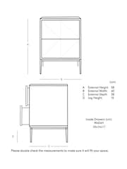 Swoon Brown Norrebro Bedside Table - Image 4 of 5